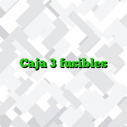 Caja 3 fusibles