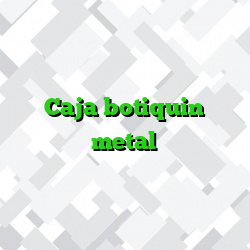 Caja botiquin metal