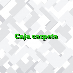 Caja carpeta
