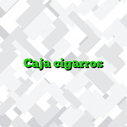 Caja cigarros