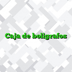 Caja de boligrafos