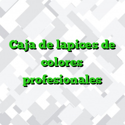 Caja de lapices de colores profesionales