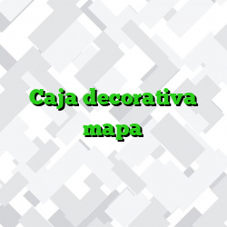 Caja decorativa mapa