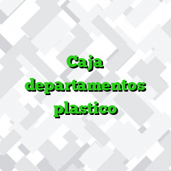 Caja departamentos plastico