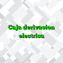 Caja derivacion electrica
