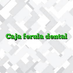 Caja ferula dental