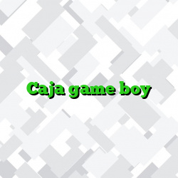 Caja game boy
