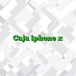 Caja iphone x