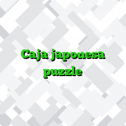 Caja japonesa puzzle