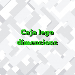 Caja lego dimensions