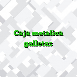 Caja metalica galletas