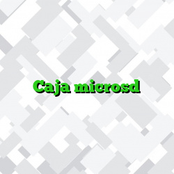 Caja microsd