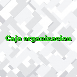 Caja organizacion