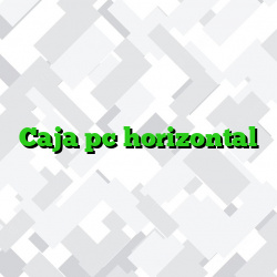 Caja pc horizontal