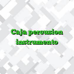 Caja percusion instrumento