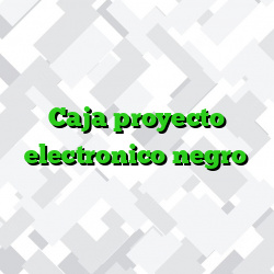 Caja proyecto electronico negro