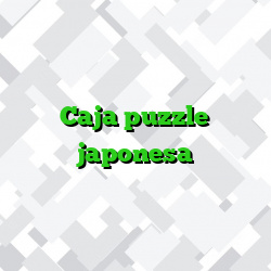 Caja puzzle japonesa