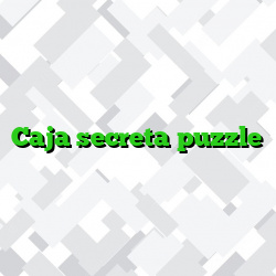 Caja secreta puzzle