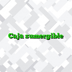 Caja sumergible