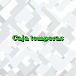 Caja temperas