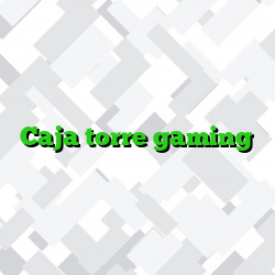 Caja torre gaming