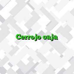 Cerrojo caja