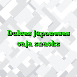 Dulces japoneses caja snacks