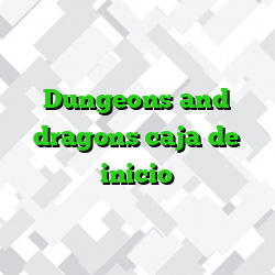 Dungeons and dragons caja de inicio