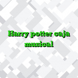 Harry potter caja musical