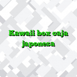 Kawaii box caja japonesa