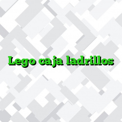 Lego caja ladrillos