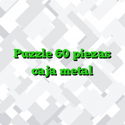 Puzzle 60 piezas caja metal