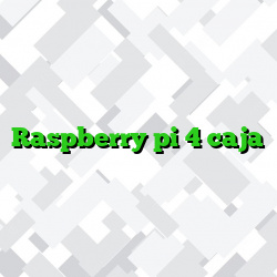 Raspberry pi 4 caja