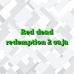 Red dead redemption 2 caja